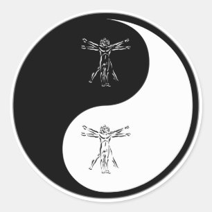 Adesivo Redondo A antropologia de Yin Yang