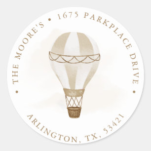 Adesivo Redondo A Aventura Aguarda Neutro   Endereço de devolução