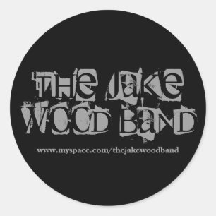 Adesivo Redondo A banda de madeira de Jake,