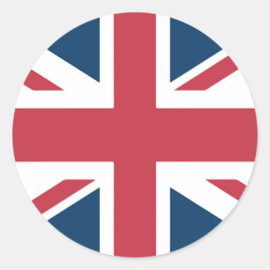 Adesivo Redondo A Bandeira Britânica Union Jack