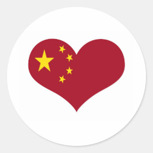 Adesivo Redondo A bandeira da República Popular da China