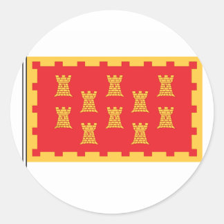 Adesivo Redondo A bandeira do Grande Mancuniano