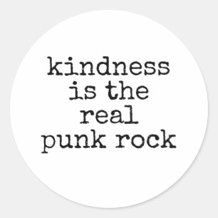 Adesivo Redondo A Bondade É O Verdadeiro Punk Rock