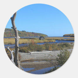 Adesivo Redondo A cabana na angra do ganso