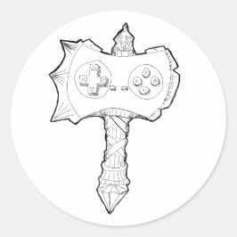 Adesivo Redondo A Caçadora Noob!