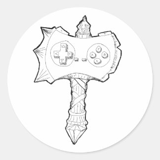 Adesivo Redondo A Caçadora Noob!