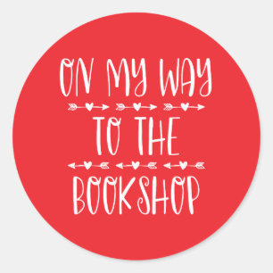 Adesivo Redondo A Caminho Da Livraria