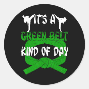 Adesivo Redondo A Camiseta De Taekwondo Engraçada Karate É Uma Cin