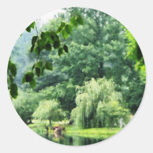 Adesivo Redondo A chorar o Willow no Mist