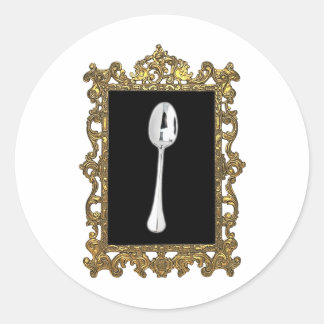 Adesivo Redondo A Coluna Enquadrada