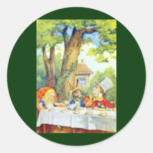 Adesivo Redondo A cor do Cheio do Tea Party