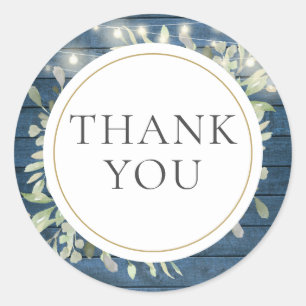 Adesivo Redondo A Corda Rústica Luz Verde Chá de panela Favor