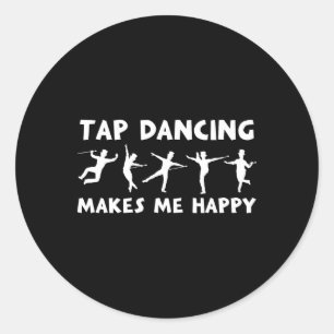 Adesivo Redondo A dança do Design de dança da dança legal me deixa