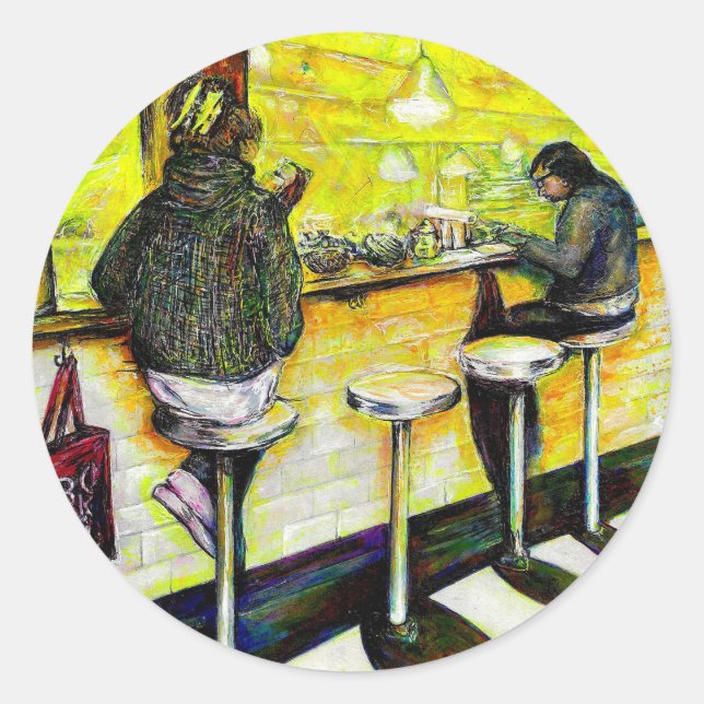 Adesivo Redondo A Day Off from Crazy (Frente)