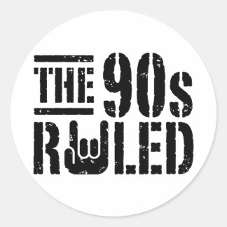 Adesivo Redondo A década de 90