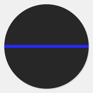 Adesivo Redondo A decoração fina simbólica de Blue Line