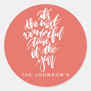 Adesivo Redondo a época mais maravilhosa do ano...