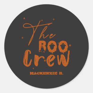 Adesivo Redondo A Equipe Boo Halloween Boo