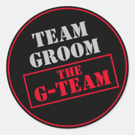 Adesivo Redondo A Equipe G-Team Groom