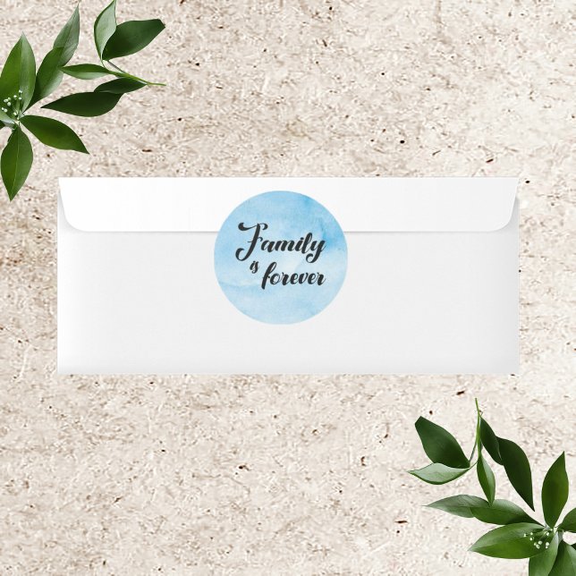 Adesivo Redondo A Família É Para Sempre (Criador carregado)