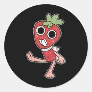 Adesivo Redondo A fantasia mundial de broto de Dandy para crianças