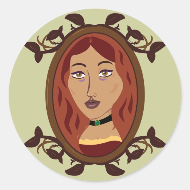 Adesivo Redondo A Filha do Bowyer (Frente)