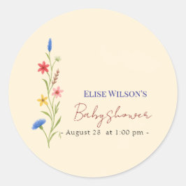 Adesivo Redondo A flor doce está a caminho