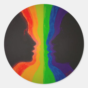 Adesivo Redondo A fonte do amor