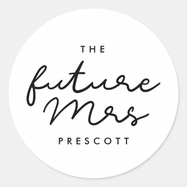 Adesivo Redondo A futura Sra (Frente)