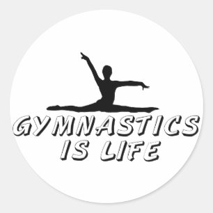 Adesivo Redondo A ginástica é vida
