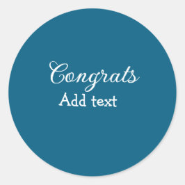 Adesivo Redondo A graduação mínima simples de parabéns adiciona