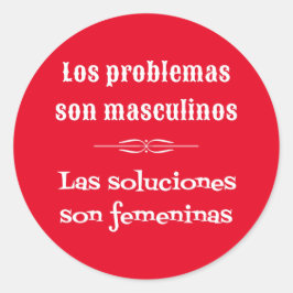 Adesivo Redondo A gramática de aprendizagem em espanhol cita verme