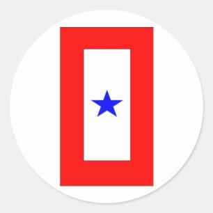 ADESIVO REDONDO A GUERRA SERE DE MÃE À BANDEIRA 1