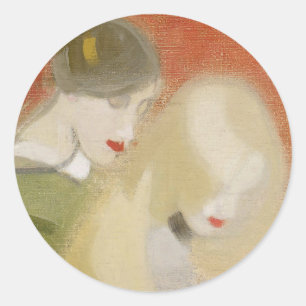 Adesivo Redondo A Herança Familiar, Helene Schjerfbeck