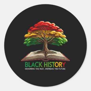 Adesivo Redondo A História Negra Inspirando O Futuro Preto