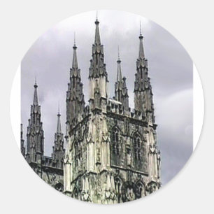 Adesivo Redondo A igreja de Inglaterra Canterbury espirala 1 o