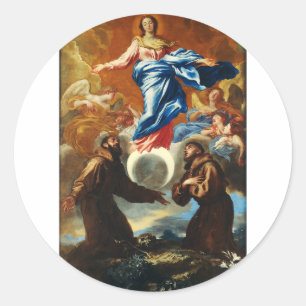 Adesivo Redondo A Imaculada Conceição da Virgem Maria