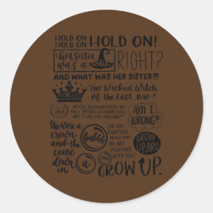 Adesivo Redondo A Irmã dela era uma Bruxa 