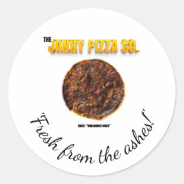 Adesivo Redondo A Janky Pizza Co