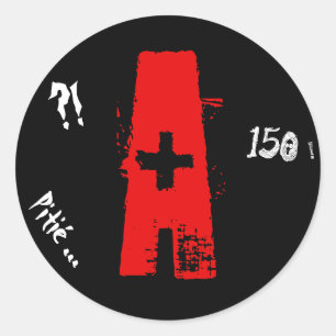 Adesivo Redondo A jovem licença