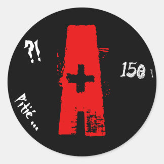 Adesivo Redondo A jovem licença