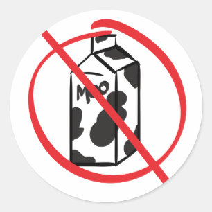 Adesivo Redondo A leiteria livra o produto