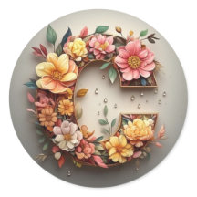 A letra C Envelope Sticker