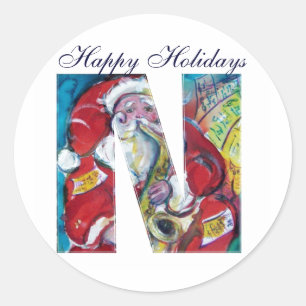 ADESIVO REDONDO A LETRA DO NATAL N/INSPIROU O MONOGRAMA DO PAPAI