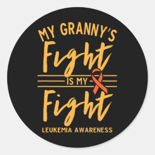 Adesivo Redondo A Luta da Minha Avó é a Sensibilização para a Luta