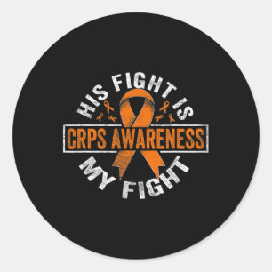 Adesivo Redondo A luta dele é a minha luta contra a Consciência CR