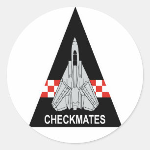 Adesivo Redondo A luta VF-211 Checkmates