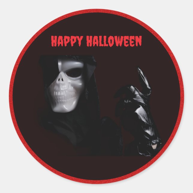 Adesivo Redondo A luva - Sticker (Frente)