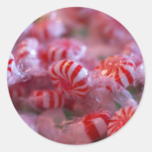 Adesivo Redondo A luz das estrelas Mints cartões de natal e