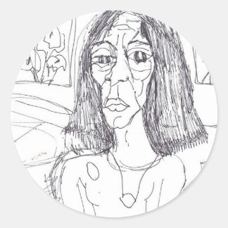 Adesivo Redondo a mãe de plástico